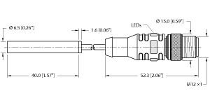 TURCK 4281192 / BI2U-EH6.5-AP6X-0.4-RSE 4T-P7X2 Inductive Sensors
