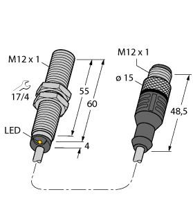 TURCK 4405048 / BI2U-MT12E-AD4X-0.3-RS4.23/XOR Inductive Sensors