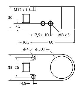 TURCK 14045 / BI30R-W30-DAP6X-H1141 Inductive Sensors
