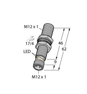 TURCK 1580263 / BI3U-EM12E-VP4X-H1141 Inductive Sensors