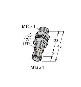 TURCK 4607101 / BI4-M12K-AN6X-H1141 Inductive Sensors