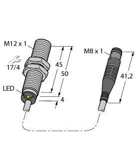 TURCK 16348880 / BI4U-M12-AP6X-0.2-PSG3M Inductive Sensors