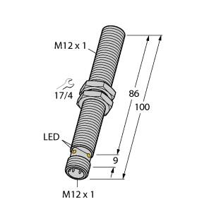 TURCK 100000636 / BI4U-M12-VP6X-H1141 L100 Inductive Sensors