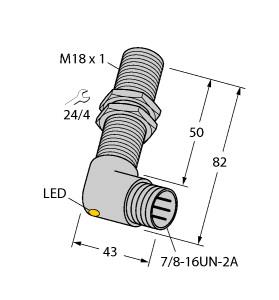 TURCK 43735 / BI5-G18-RZ3X-B1431 Inductive Sensors