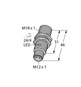 TURCK 4670461 / BI5-G18K-RP6X-H1141 Inductive Sensors