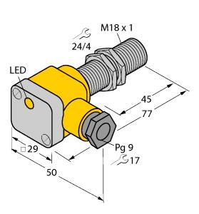 TURCK 4642500 / BI5-G18SK-AN6X2 Inductive Sensors