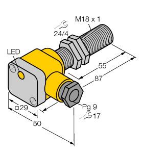 TURCK 4331600 / BI5-G18SK-RZ3X2 55MM Inductive Sensors