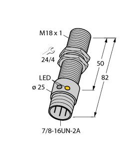 TURCK 4255295 / BI5-GT18-RDZ30X2-B1331/S34 Inductive Sensors