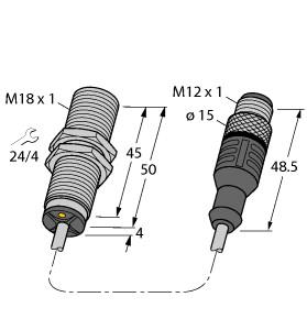 TURCK 4411095 / BI5-M18-AD4X-0.2-RS4.23T Inductive Sensors