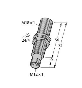 TURCK 1536205 / BI5-M18E-LIU-H1141 Inductive Sensors