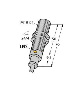 TURCK 46140 / BI5-M18T-AP6X Inductive Sensors