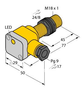 TURCK 4656900 / BI5-P18SK-AP6X2 45MM Inductive Sensors