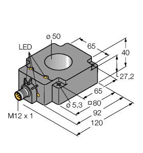 TURCK 1407530 / BI50R-Q80-AP6X2-H1141 Inductive Sensors