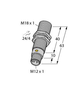 TURCK 1901017 / BI5U-M18-ASIX-H1140/S331 Inductive Sensors