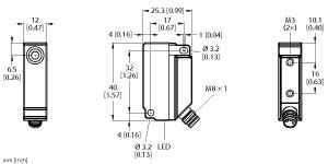 TURCK 1635525 / BI5U-Q12-AN6X2-V1131 Inductive Sensors