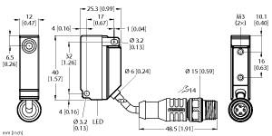 TURCK 1635595 / BI5U-Q12-VP6X2-0.2-RS4.4T Inductive Sensors