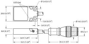 TURCK 1600991 / BI7-Q08-VP6X2-0.2-RS4.4T Inductive Sensors