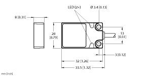 TURCK 1600900 / BI7-Q08-VP6X2 Inductive Sensors
