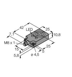 TURCK 4616402 / BI8-Q10-VP6X2-V1141 Inductive Sensors
