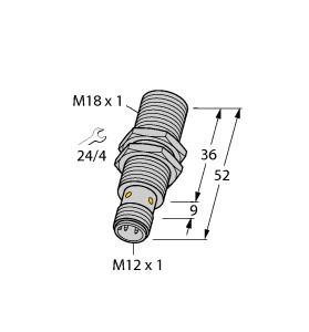 TURCK 1635002 / BI8U-EM18WD-VP6X-H1141 Inductive Sensors