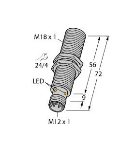 TURCK 1644752 / BI8U-MT18E-AP6X-H1141 Inductive Sensors