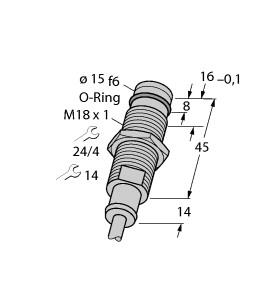 TURCK 1688003 / BID2-G180-AP6/S212 Inductive Sensors