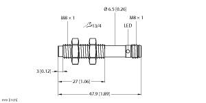 TURCK 100027491 / NCT3-M08-IOL-V1131 Capacitive Sensors