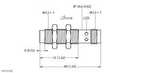 TURCK 100027493 / NCT8-M12-IOL-H1141 Capacitive Sensors