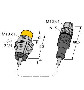 TURCK 4670592 / NI10-G18K-AP6X-0.2-RS4T Inductive Sensors
