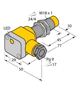TURCK 4642600 / NI10-G18SK-AP6X2 Inductive Sensors