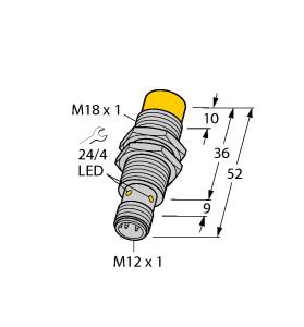 TURCK 40153 / NI10-M18-Y1X-H1141 Inductive Sensors