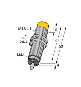 TURCK 1645106 / NI12U-M18E-AP6X Inductive Sensors