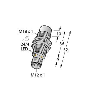 TURCK 1645245 / NI12U-MT18-AP6X2-H1141 Inductive Sensors