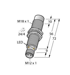 TURCK 4611497 / NI14-MT18E-AP6X-H1141/S1589 Inductive Sensors