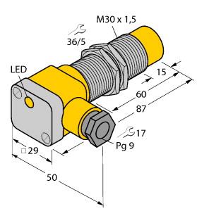 TURCK 4346500 / NI15-G30SK-AZ3X2 Inductive Sensors