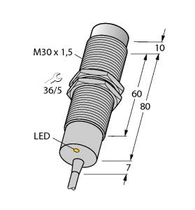 TURCK 4617210 / NI15-M30-AP6X/S120 Inductive Sensors