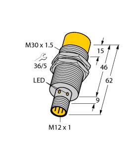 TURCK 4417791 / NI15-M30-RD4X-H1141 Inductive Sensors