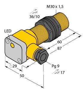 TURCK 4356500 / NI15-P30SK-AZ3X2 Inductive Sensors