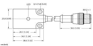 TURCK 4659390 / NI15-Q30-AP6X-0.2-RS4T Inductive Sensors