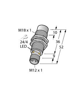 TURCK 1634859 / NI15U-EM18WD-AP6X-H1141/3GD Inductive Sensors