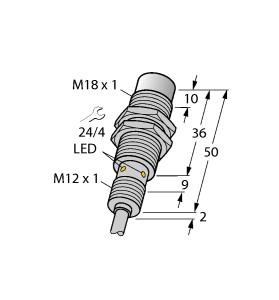 TURCK 1634817 / NI15U-EM18WD-AP6X Inductive Sensors