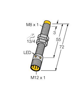 TURCK 46032 / NI2-G08-AP6X-H1341 Inductive Sensors