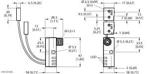 TURCK 1650074 / NI2-Q6.5-AP6-0.15-FS4.4X3/S304 Inductive Sensors