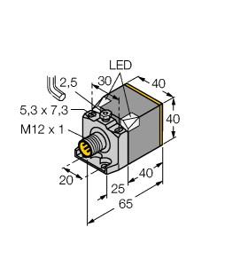 TURCK 4465290 / NI20-CK40-AD4X-H1141 W/BS2.1 Inductive Sensors