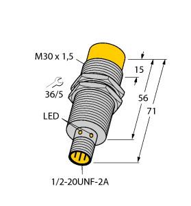 TURCK 4205406 / NI20-G30-ADZ30X2-B3131 Inductive Sensors