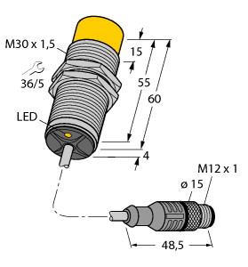TURCK 45906051 / NI20-M30-VP4X-2-RS4.4T Inductive Sensors