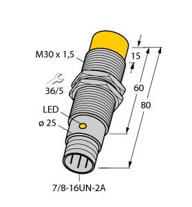 TURCK 1646248 / NI20U-GT30-AP6X-B1141/S332 Inductive Sensors