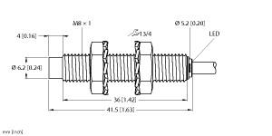 TURCK 4602840 / NI3-EG08-AN6X Inductive Sensors