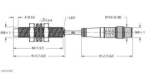 TURCK 4602790 / NI3-EG08-AP6X-0.2-PSG3M Inductive Sensors