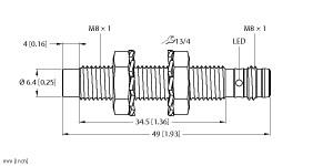 TURCK 4602751 / NI3-EG08-RP6X-V1131 Inductive Sensors